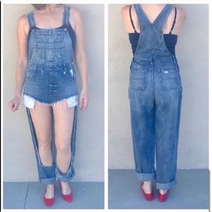 CARMAR Denim OVERALLS cut out boyfriend JEANS farmer streetwear womens coveralls